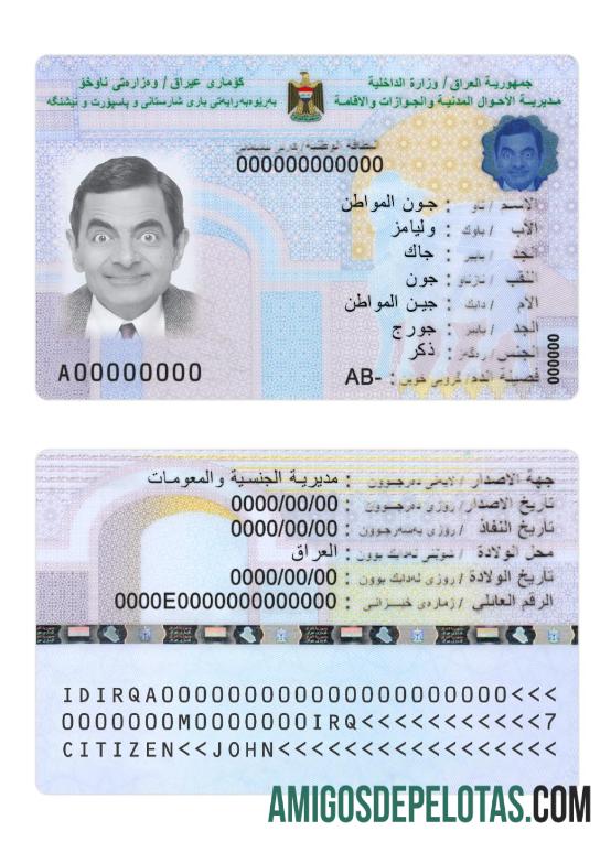 Iraq ID 2022 Present amostra